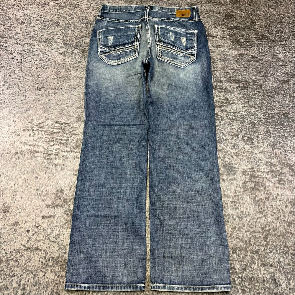 Buckle BKE Tyler Straight Jeans Mens 32x30 Blue Faded Relaxed Denim